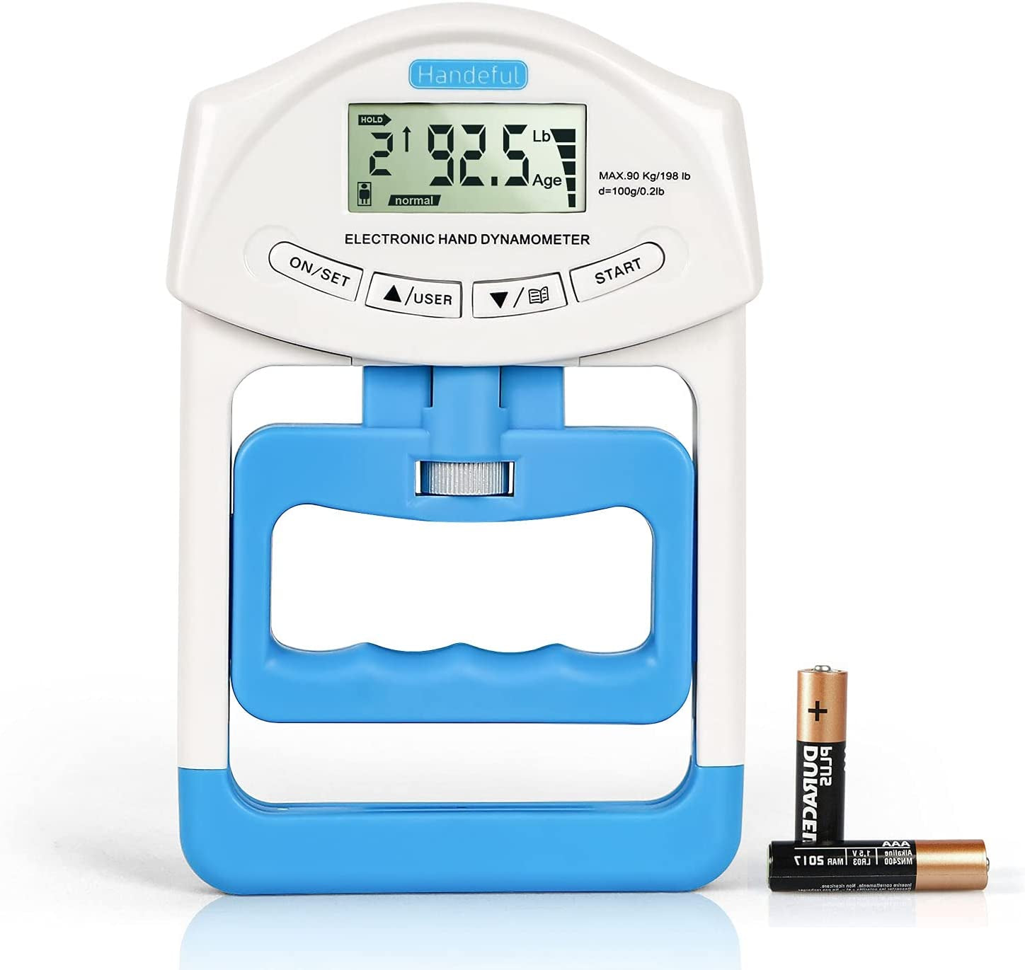 Grip Strength Tester, Hand Grip Dynamometer, Electronic Handgrip Testing for Sports Home School Use
